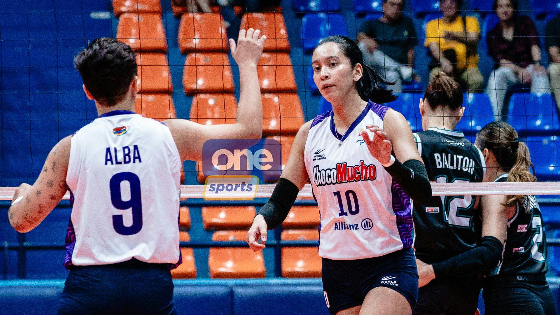 Choco Mucho’s blocking prowess on full display in five-set victory vs Galeries Tower